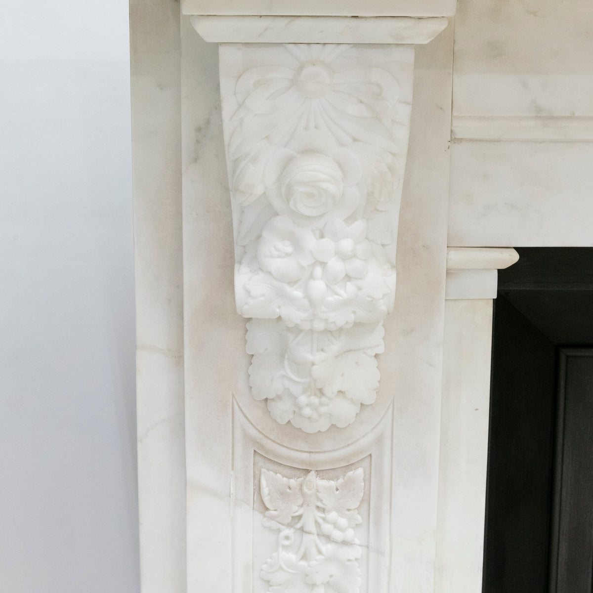 Imposing Victorian Statuary Marble Carved Corbel Chimneypiece | The Architectural Forum
