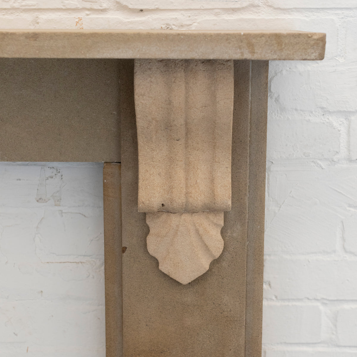 Antique Victorian Carved Stone Surround with Corbels | The Architectural Forum