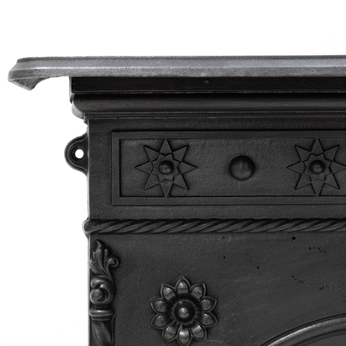 Antique Early Victorian Cast Iron Combination Fireplace