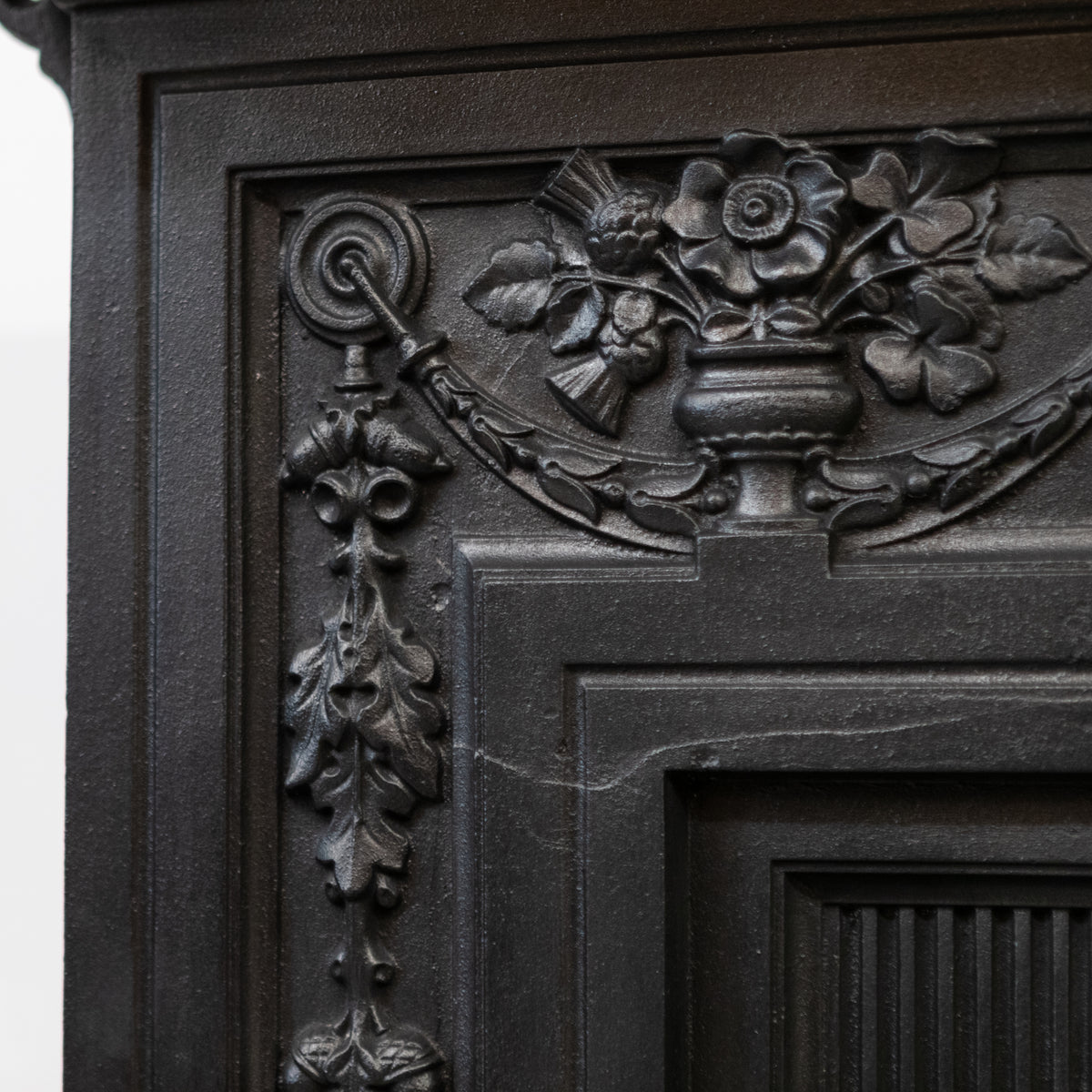 Antique Victorian Cast Iron Combination Fireplace