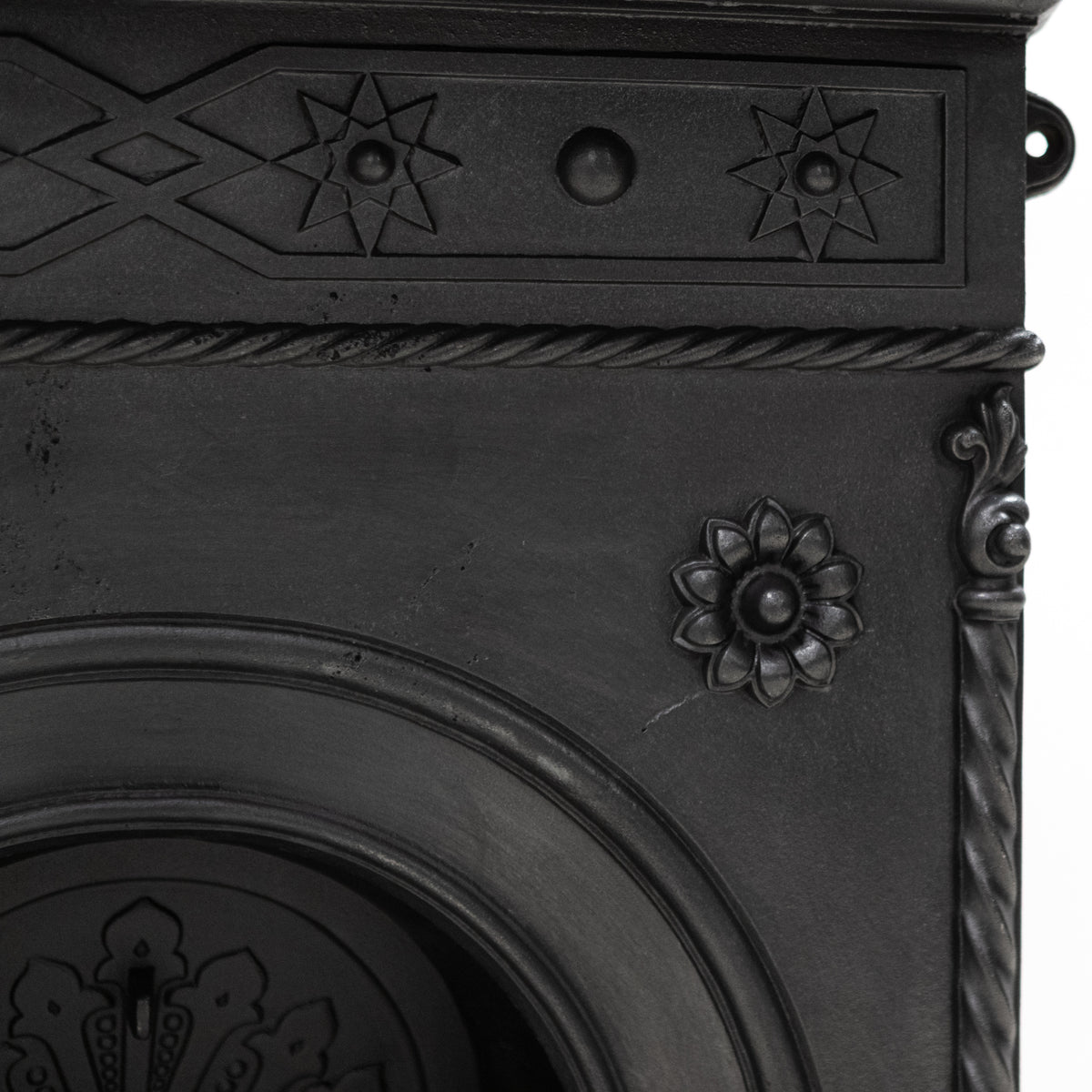 Antique Early Victorian Cast Iron Combination Fireplace