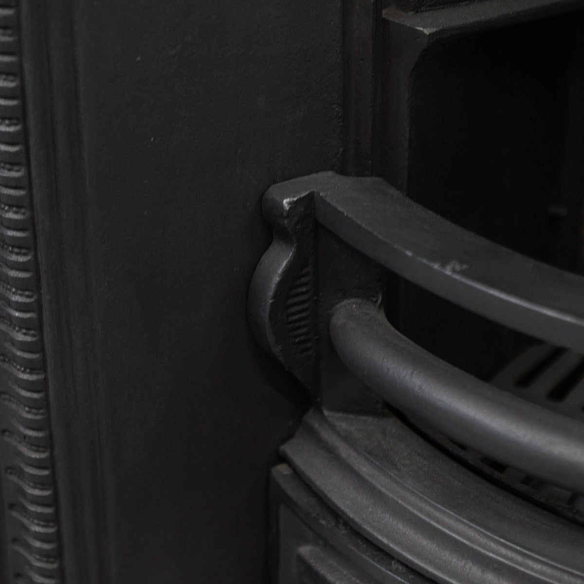 Antique Victorian Cast Iron Arched Fireplace Insert