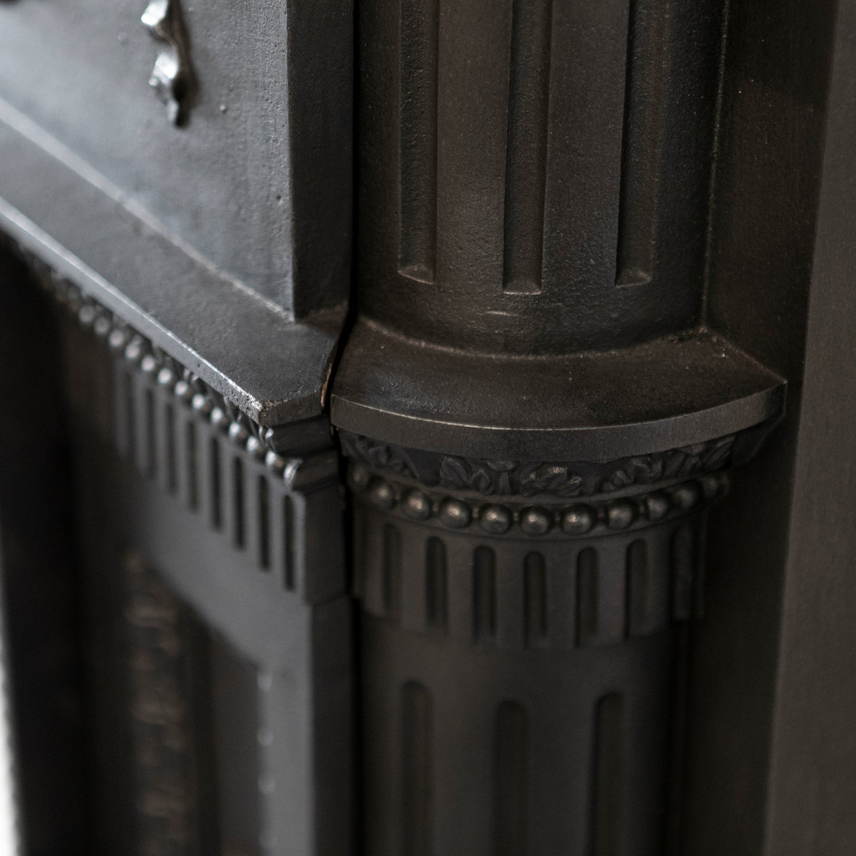 Large Antique Cast Iron Fireplace Surround | The Architectural Forum