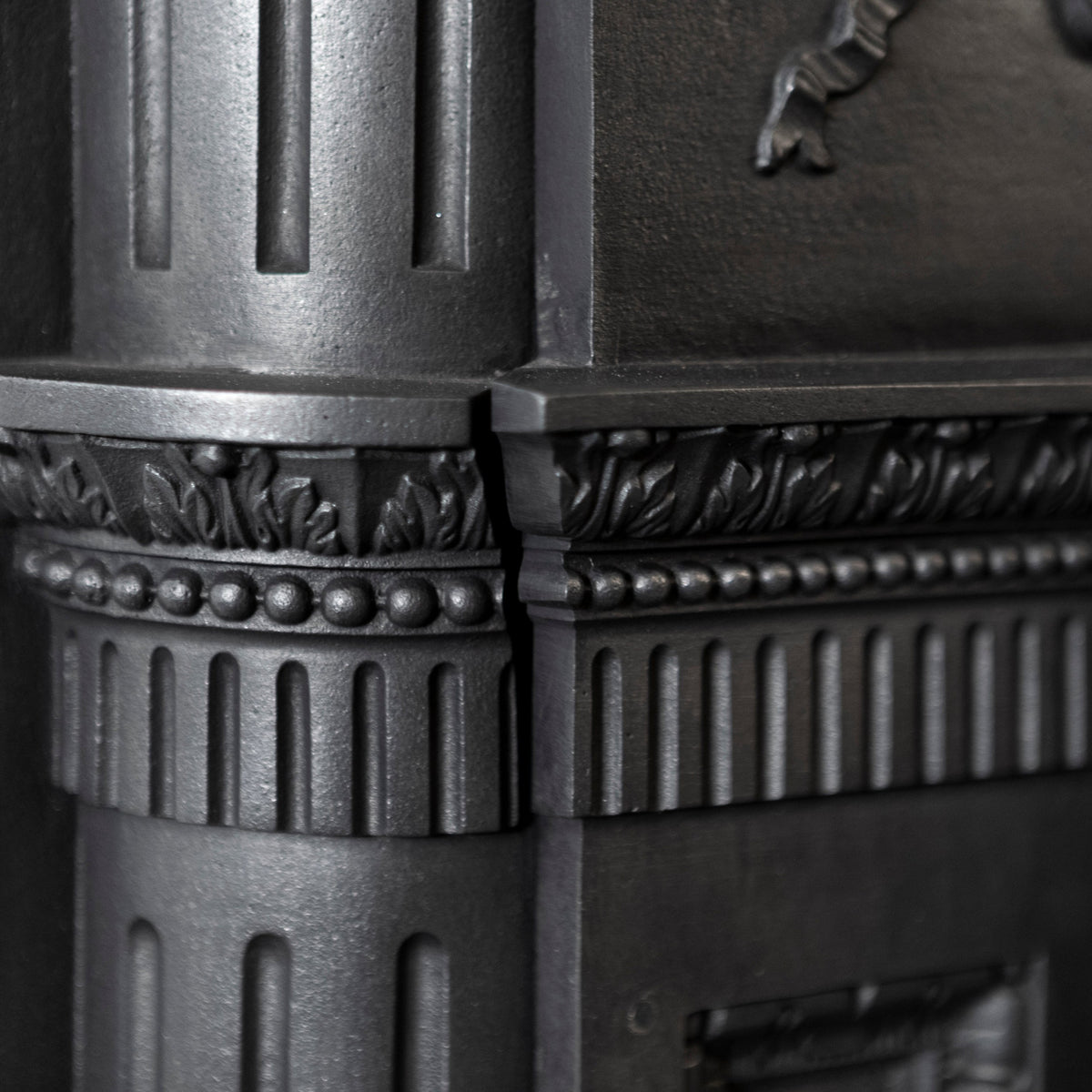 Large Antique Cast Iron Fireplace Surround | The Architectural Forum