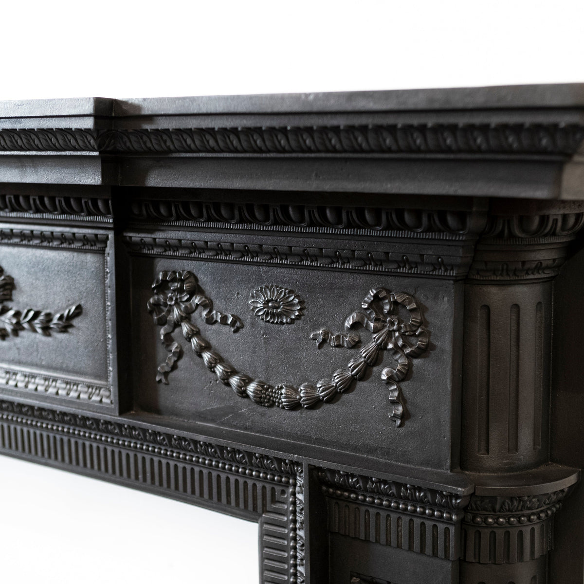 Large Antique Cast Iron Fireplace Surround | The Architectural Forum