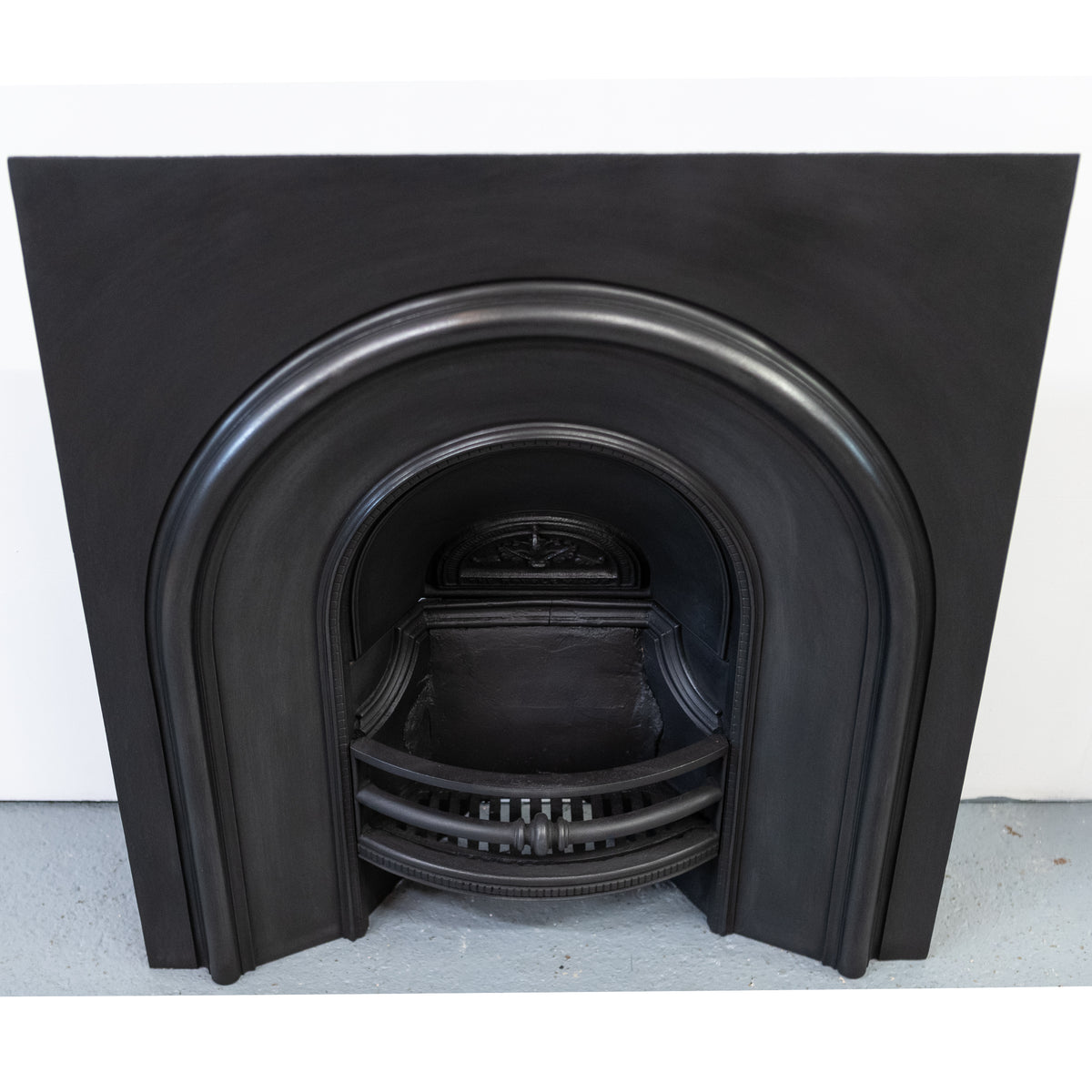 Antique Cast Iron Arched Fireplace Insert