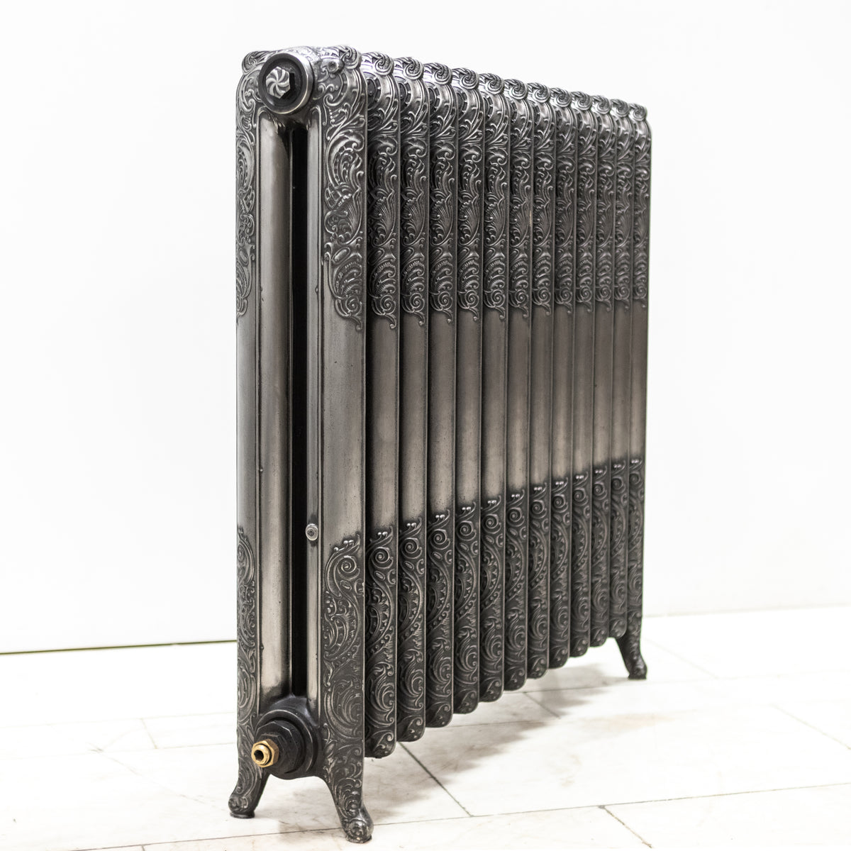 Antique Decorative Cast Iron Two Column Radiator (96cm T x 110cm L)