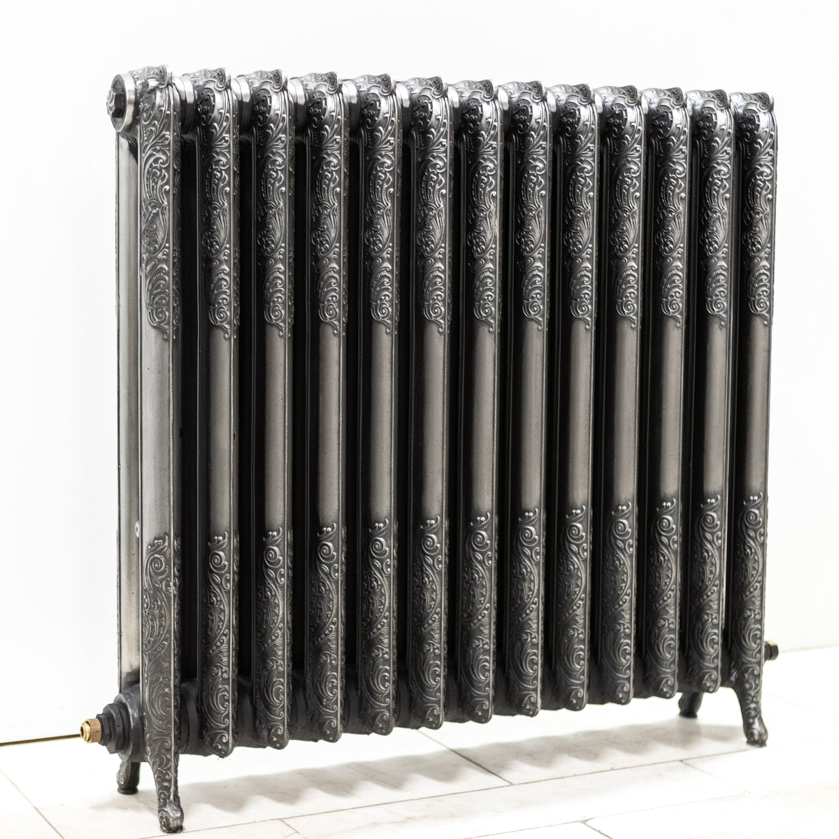 Antique Decorative Cast Iron Two Column Radiator (96cm T x 110cm L)