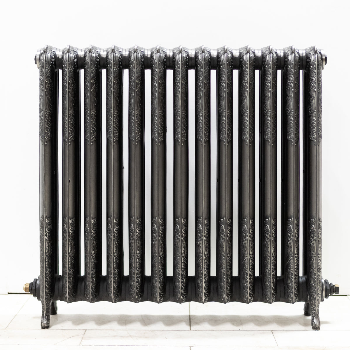 Antique Decorative Cast Iron Two Column Radiator (96cm T x 110cm L)