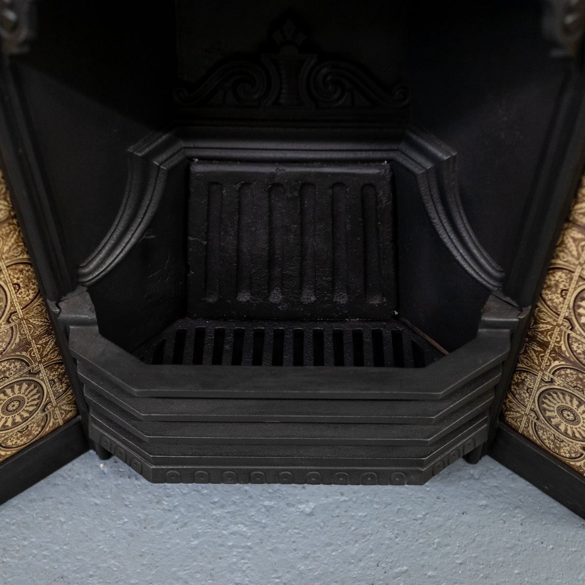 Antique Victorian Tiled Fireplace Insert | Pair Available