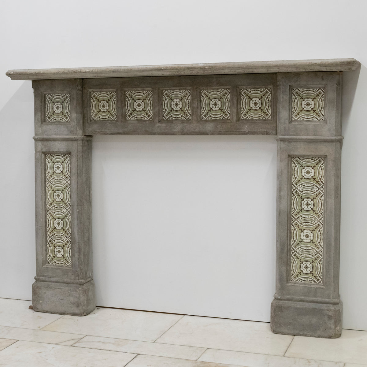 Rare Victorian Stone Fireplace Surround with Minton Tiles | The Architectural Forum