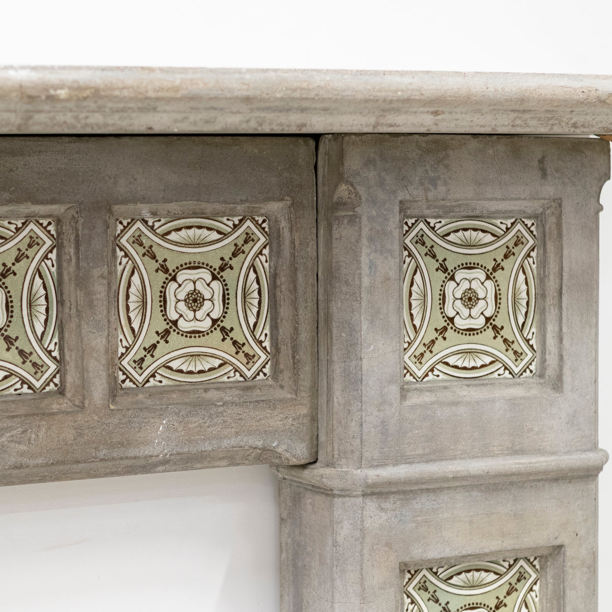 Rare Victorian Stone Fireplace Surround with Minton Tiles | The Architectural Forum