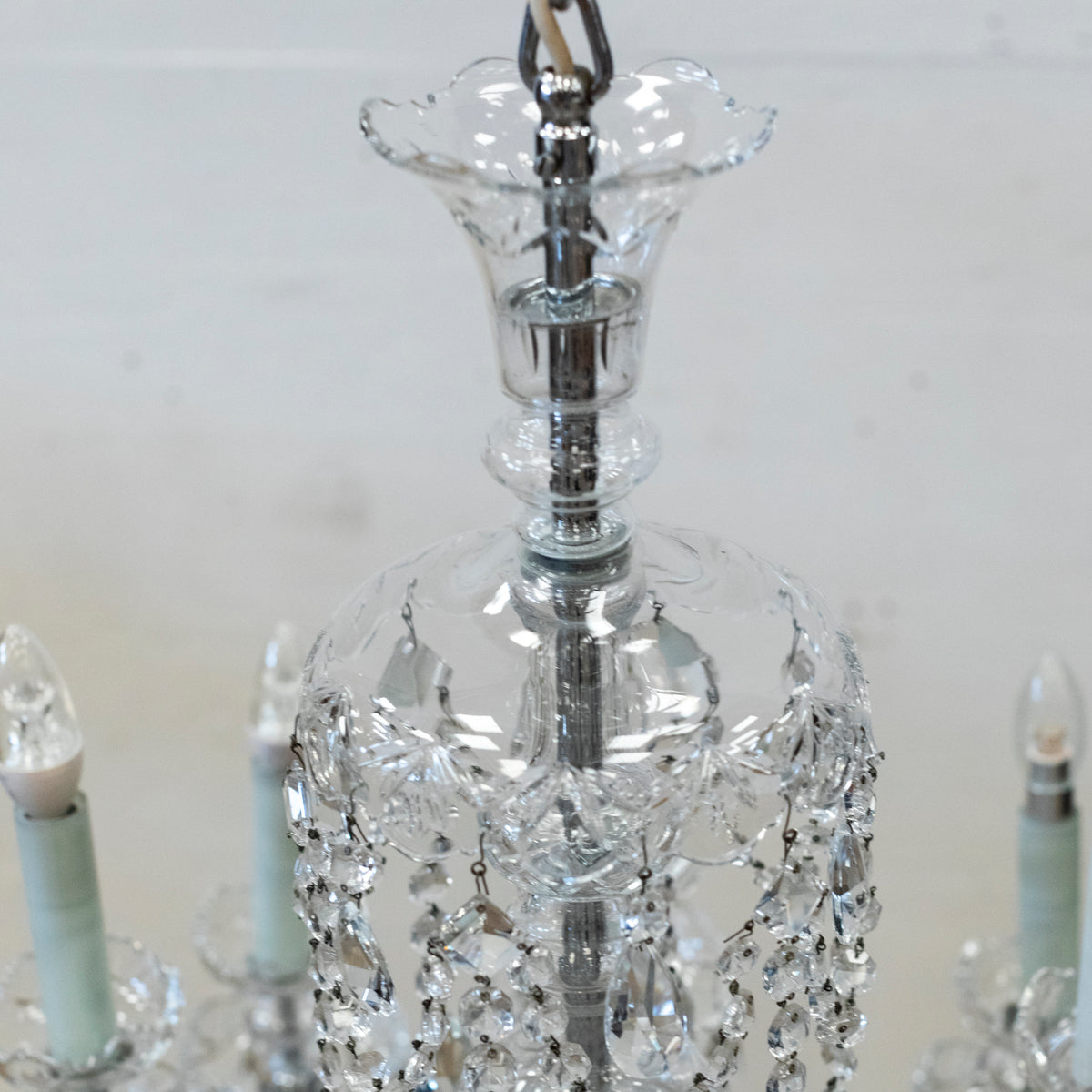 Large Reclaimed Crystal Chandelier | 12 Arm | The Architectural Forum