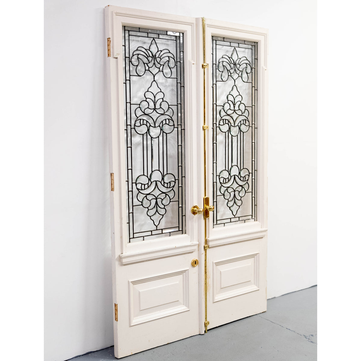Large Antique Glazed Double Doors