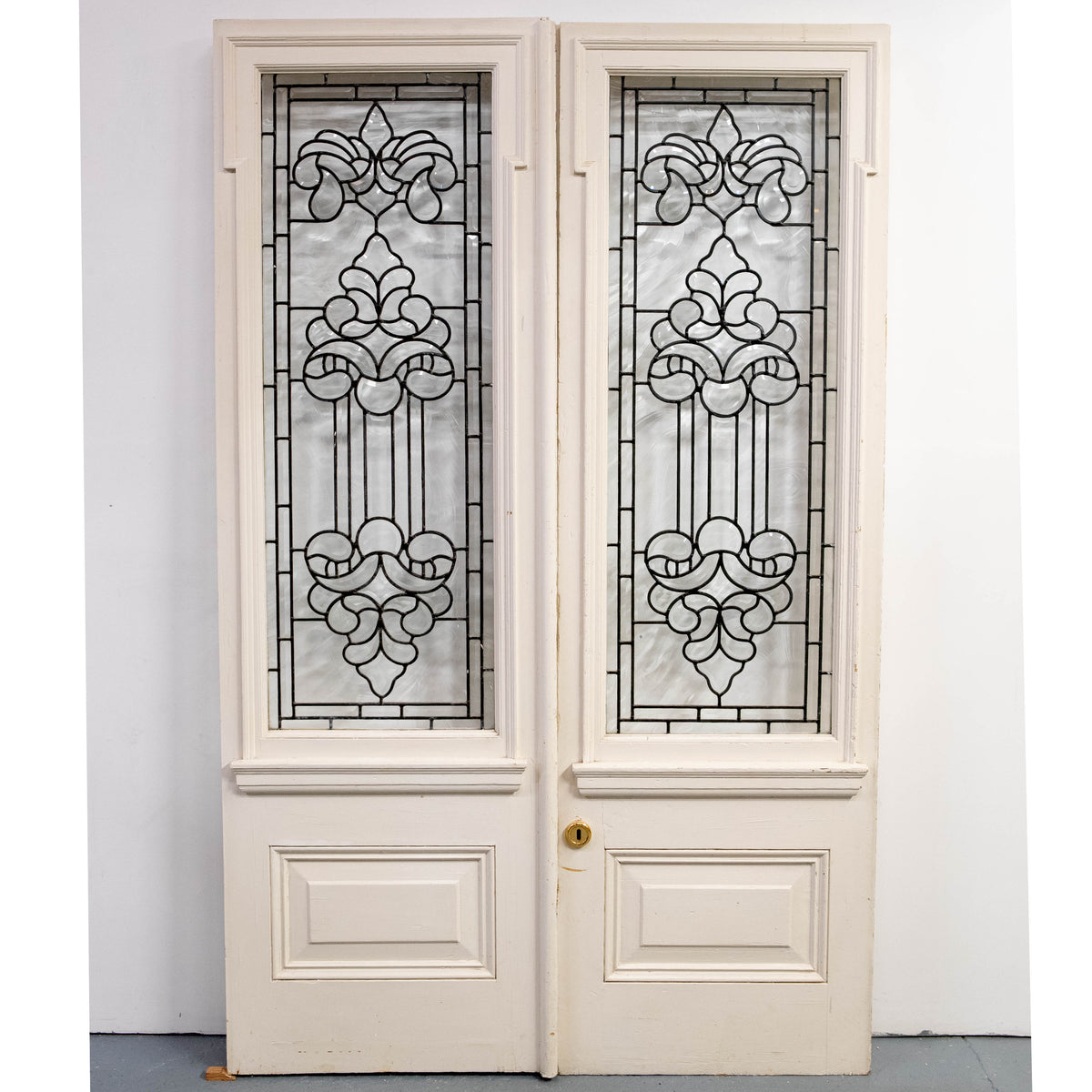 Large Antique Glazed Double Doors