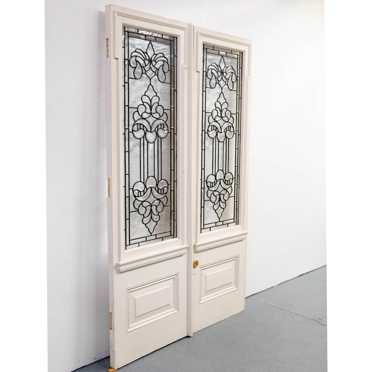 Large Antique Glazed Double Doors