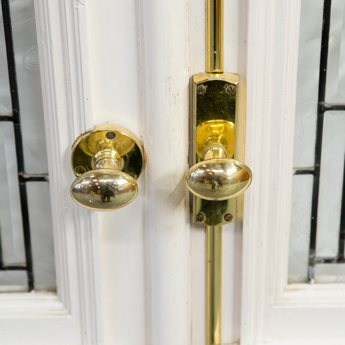 Large Antique Glazed Double Doors