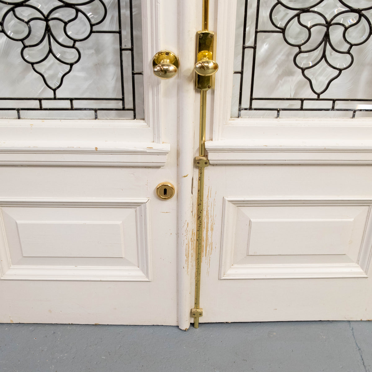 Large Antique Glazed Double Doors