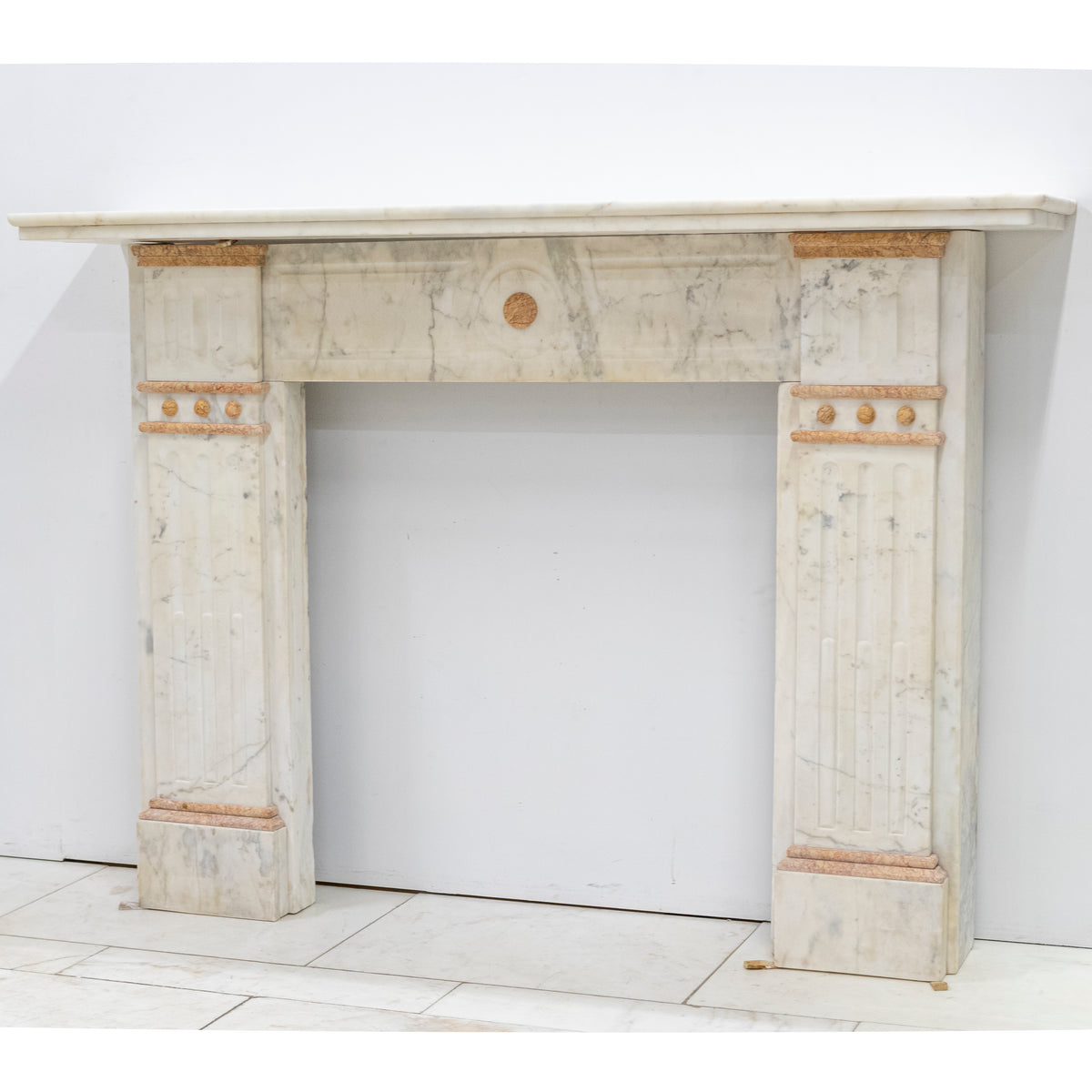Antique Edwardian Marble Chimneypiece