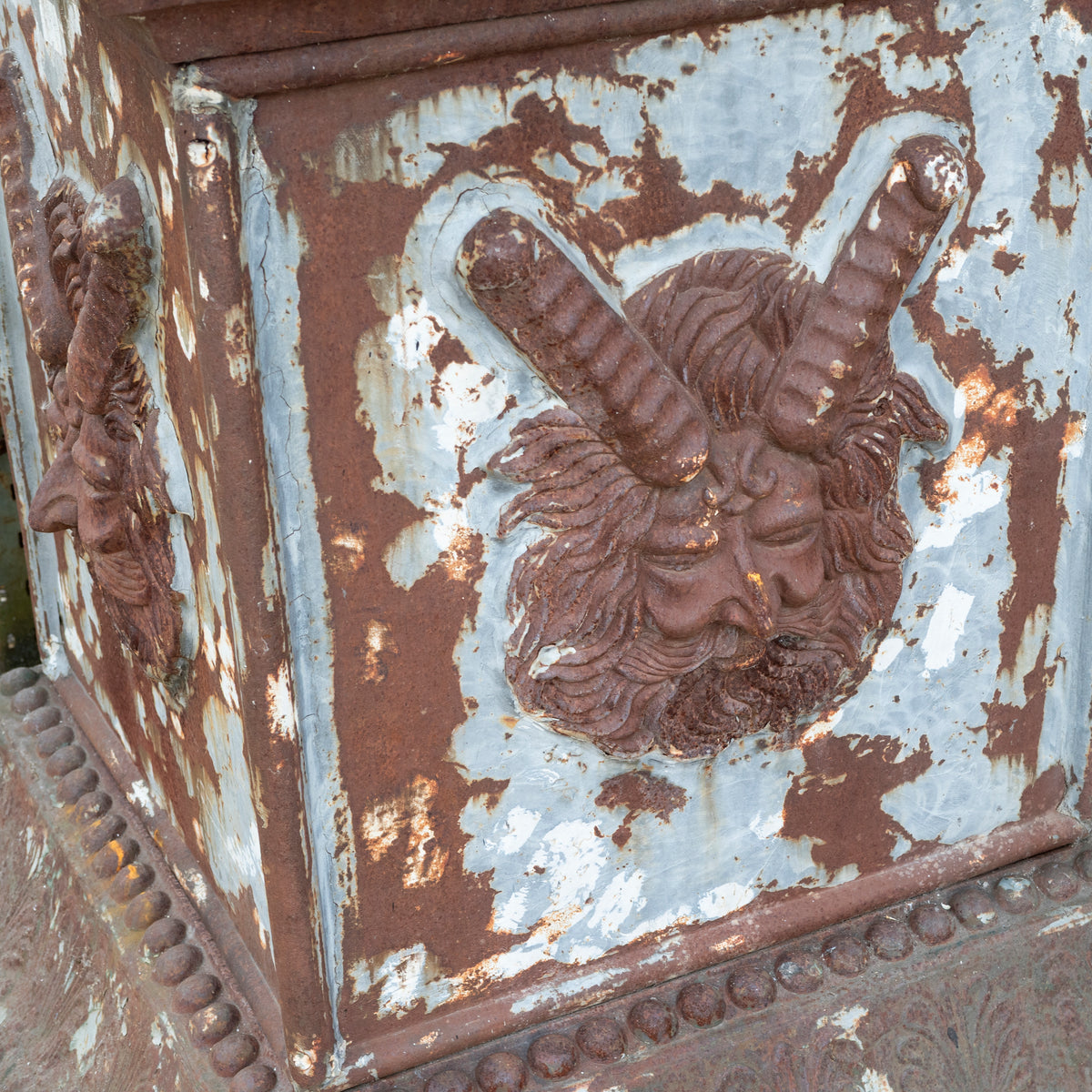 Pair of Monumental Cast Iron Urns on Plinths | The Architectural Forum