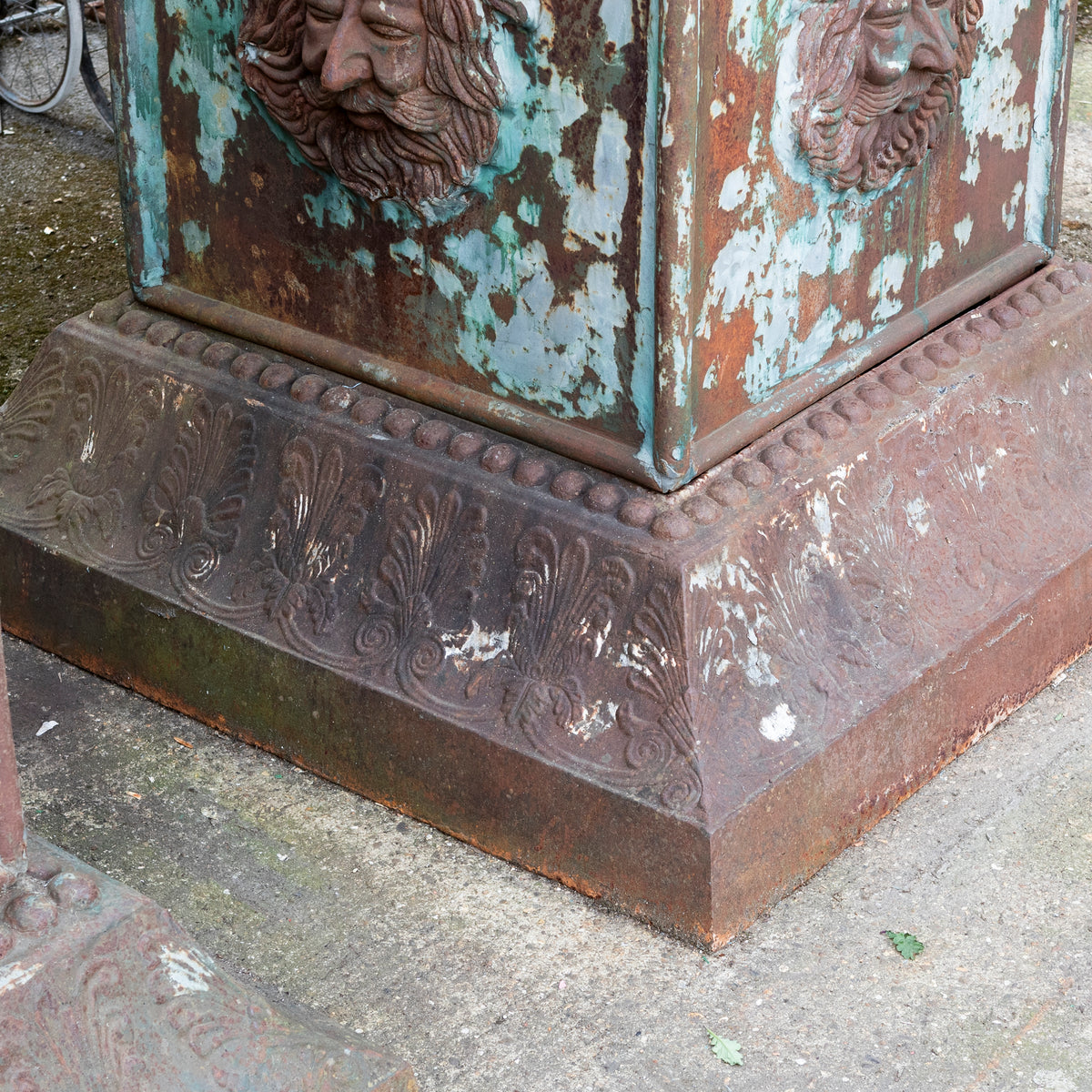 Pair of Monumental Cast Iron Urns on Plinths | The Architectural Forum