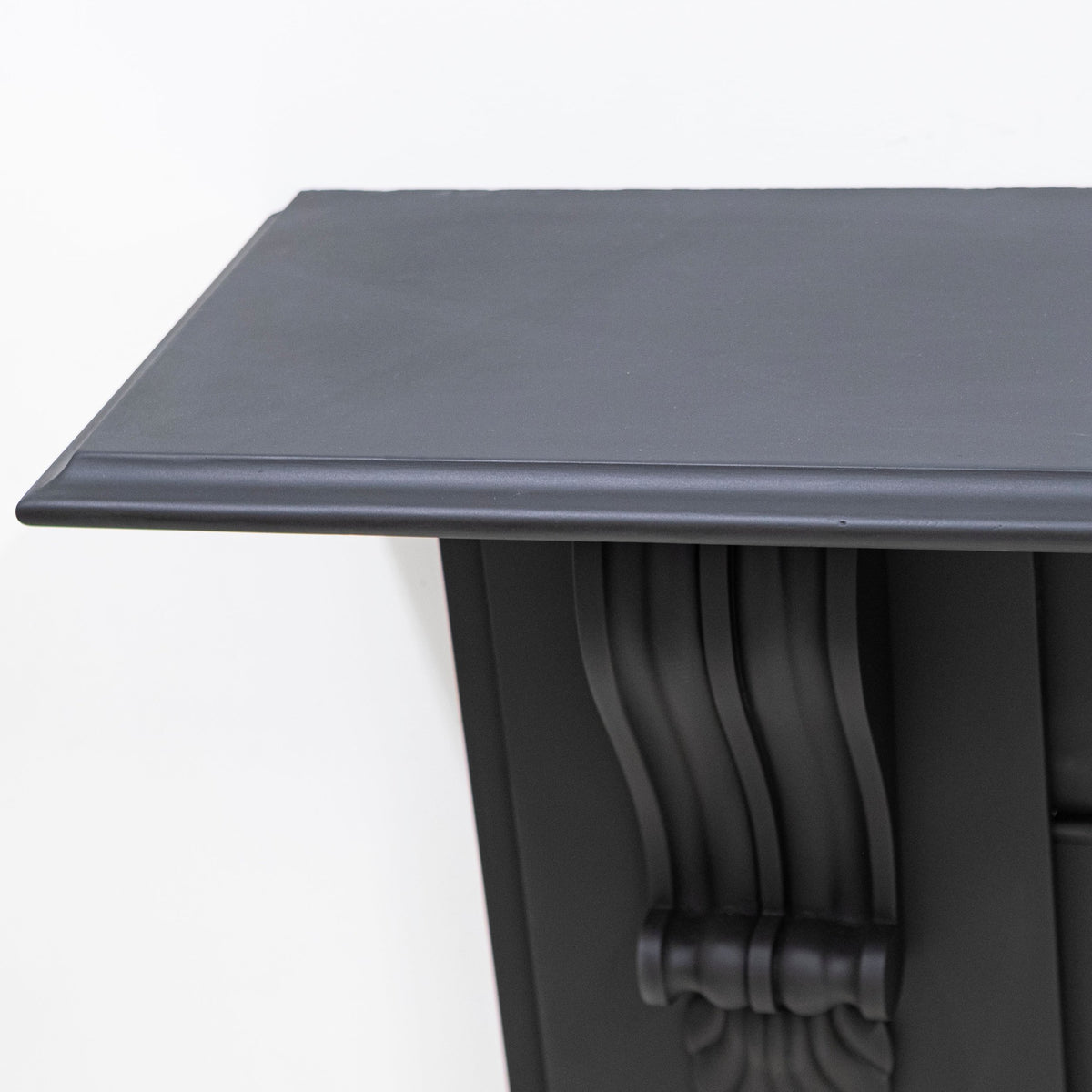 Monumental Antique Victorian Slate Fireplace Surround With Corbels | The Architectural Forum