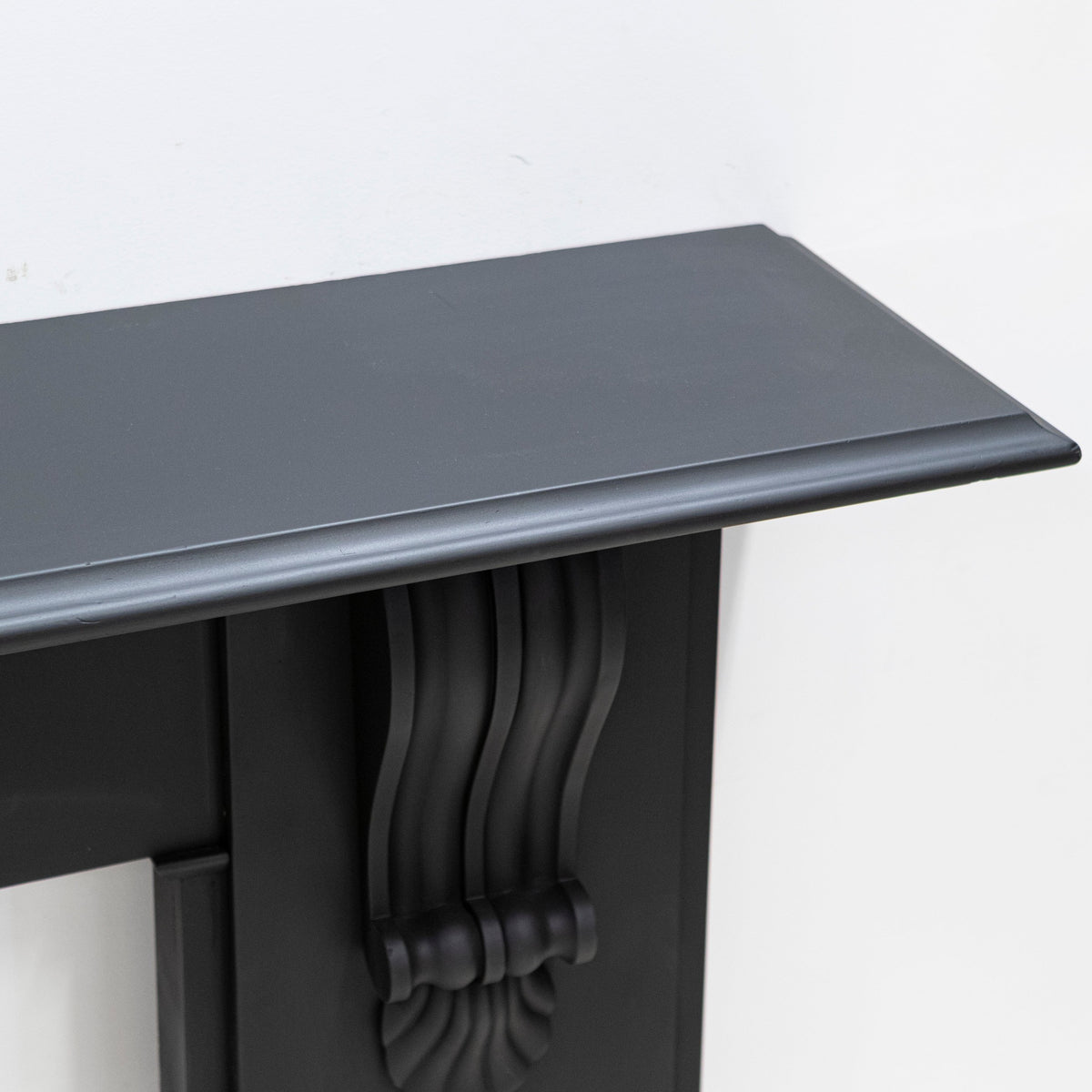 Monumental Antique Victorian Slate Fireplace Surround With Corbels | The Architectural Forum