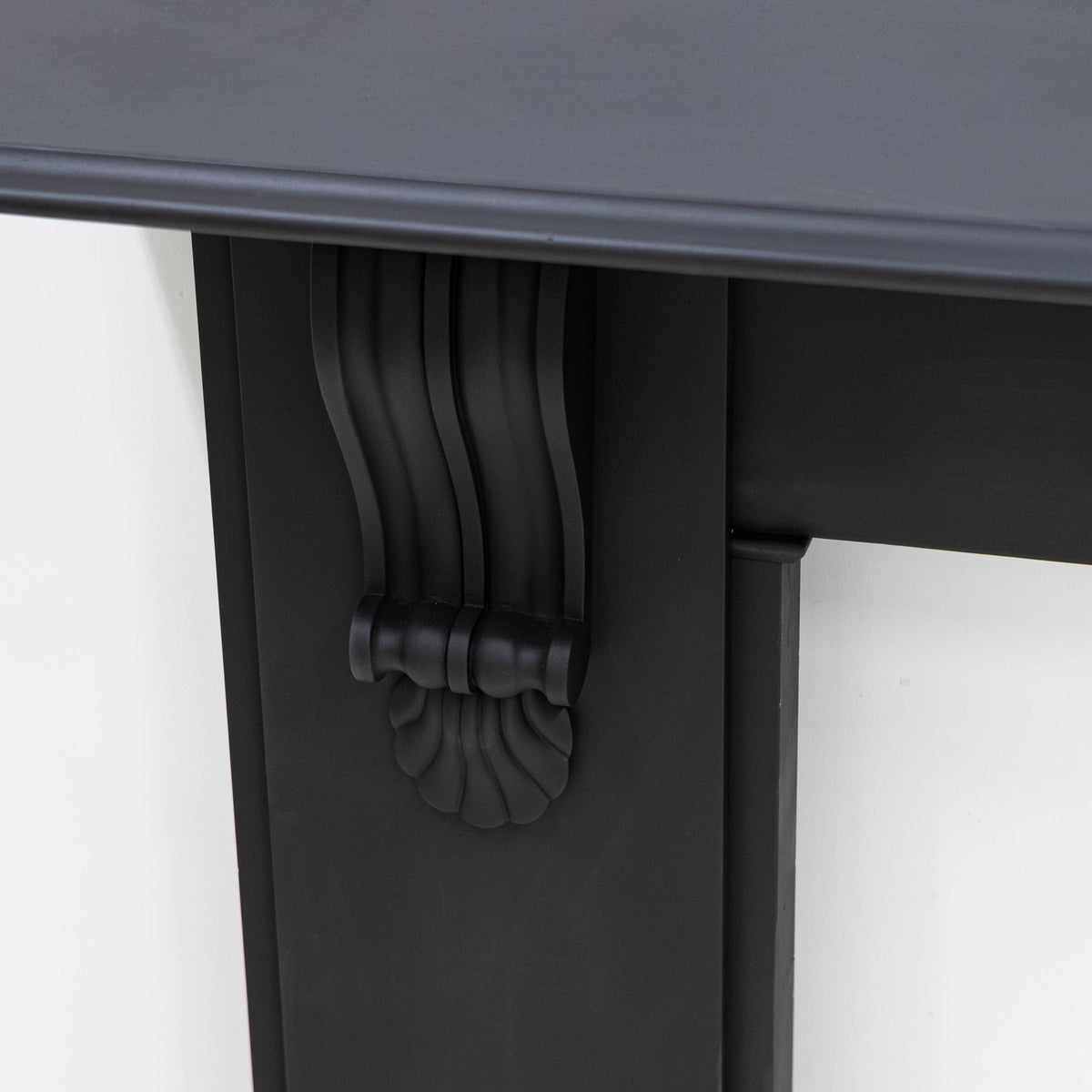 Monumental Antique Victorian Slate Fireplace Surround With Corbels | The Architectural Forum