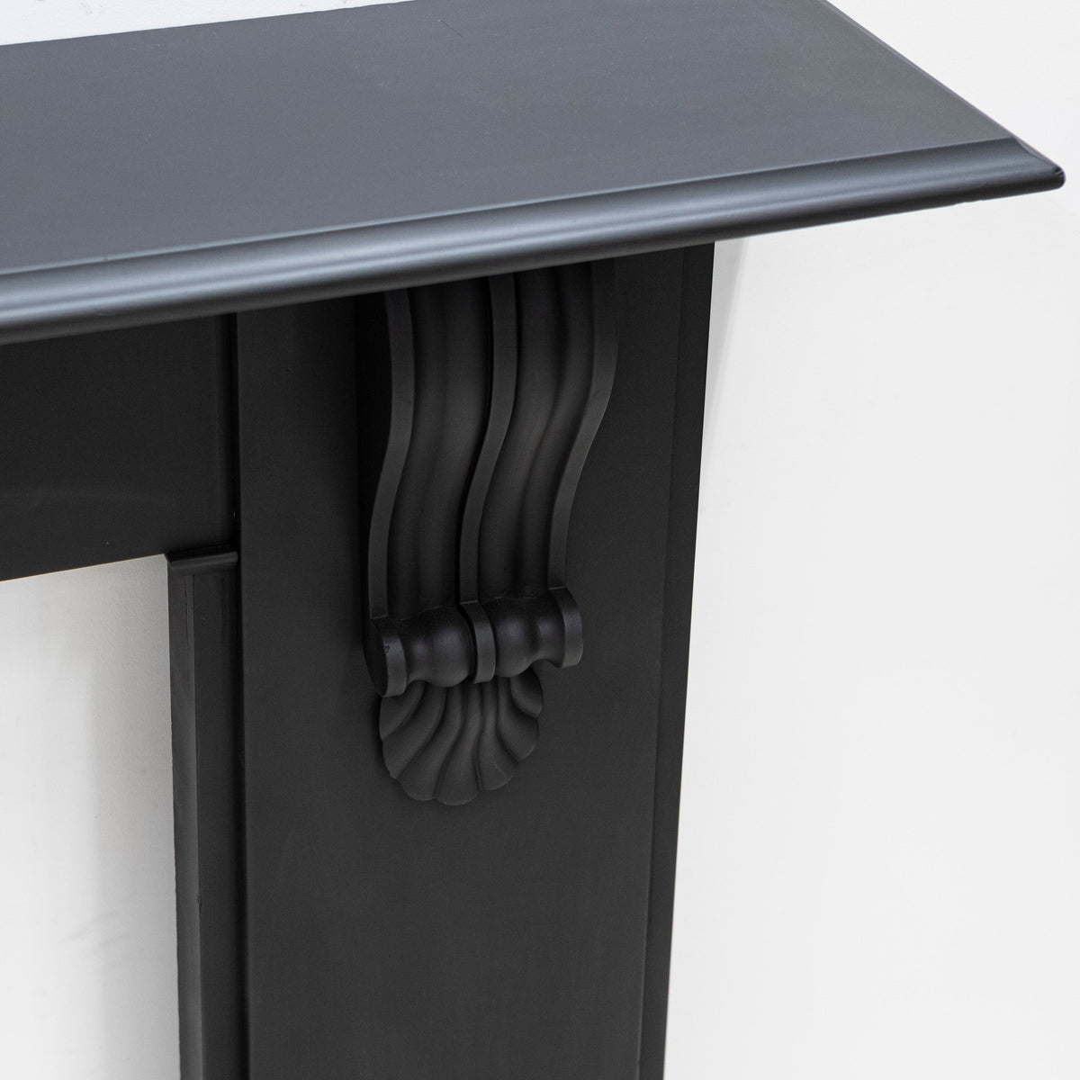 Monumental Antique Victorian Slate Fireplace Surround With Corbels | The Architectural Forum