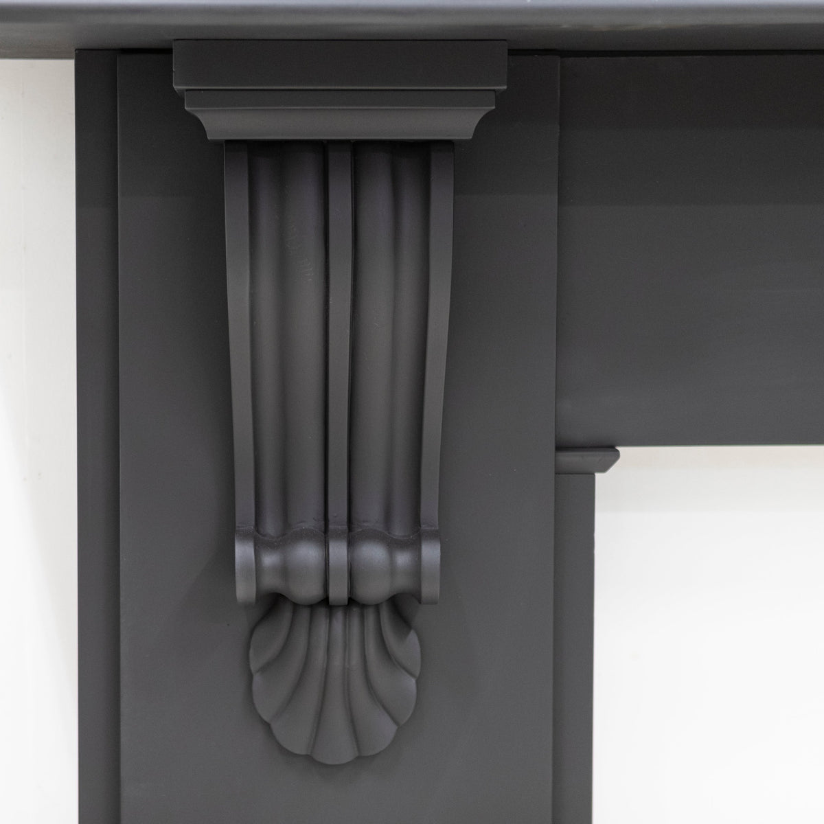 Monumental Antique Victorian Slate Fireplace Surround With Corbels | The Architectural Forum