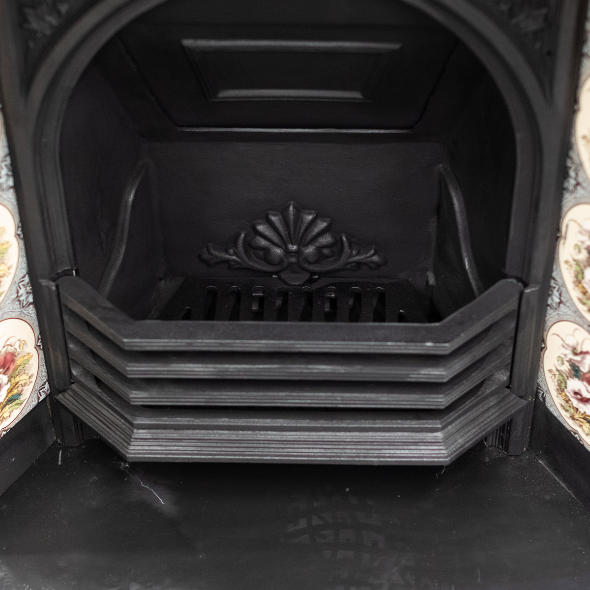 Antique Victorian Arch Tiled Fireplace Insert | The Architectural Forum