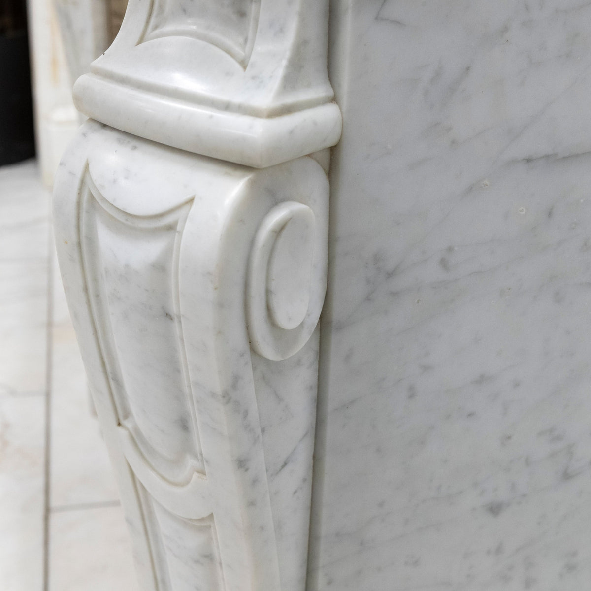 Antique French Style Marble Fireplace Surround | The Architectural Forum