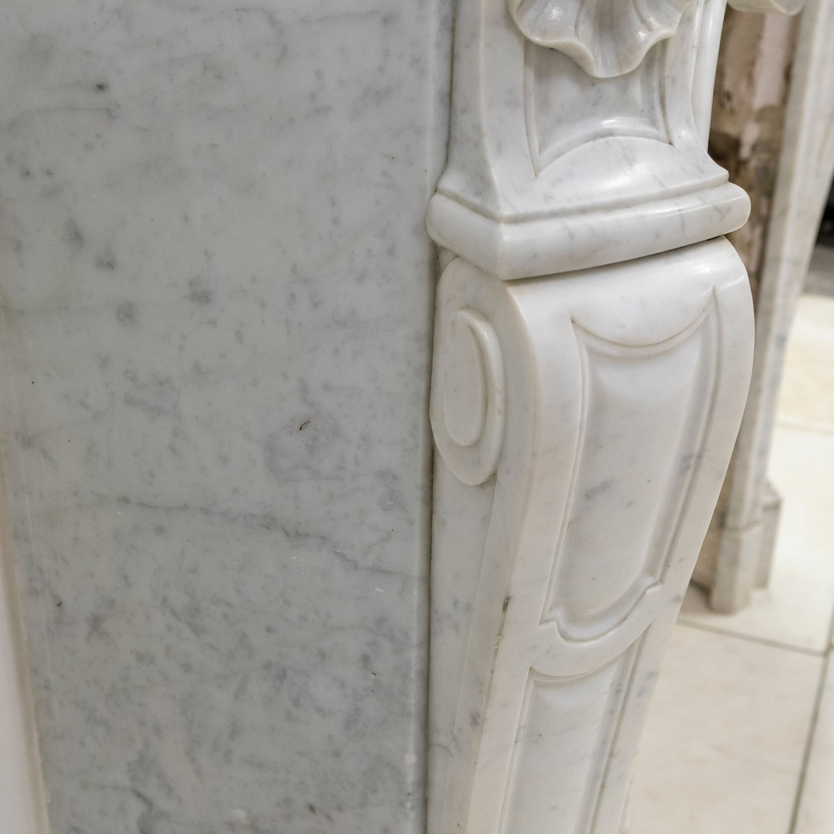 Antique French Style Marble Fireplace Surround | The Architectural Forum