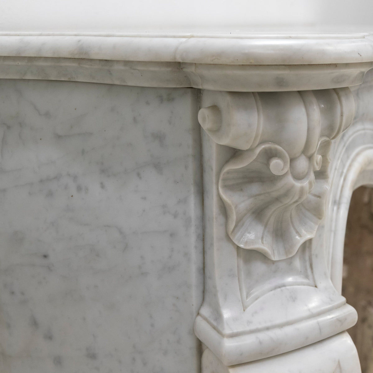 Antique French Style Marble Fireplace Surround | The Architectural Forum