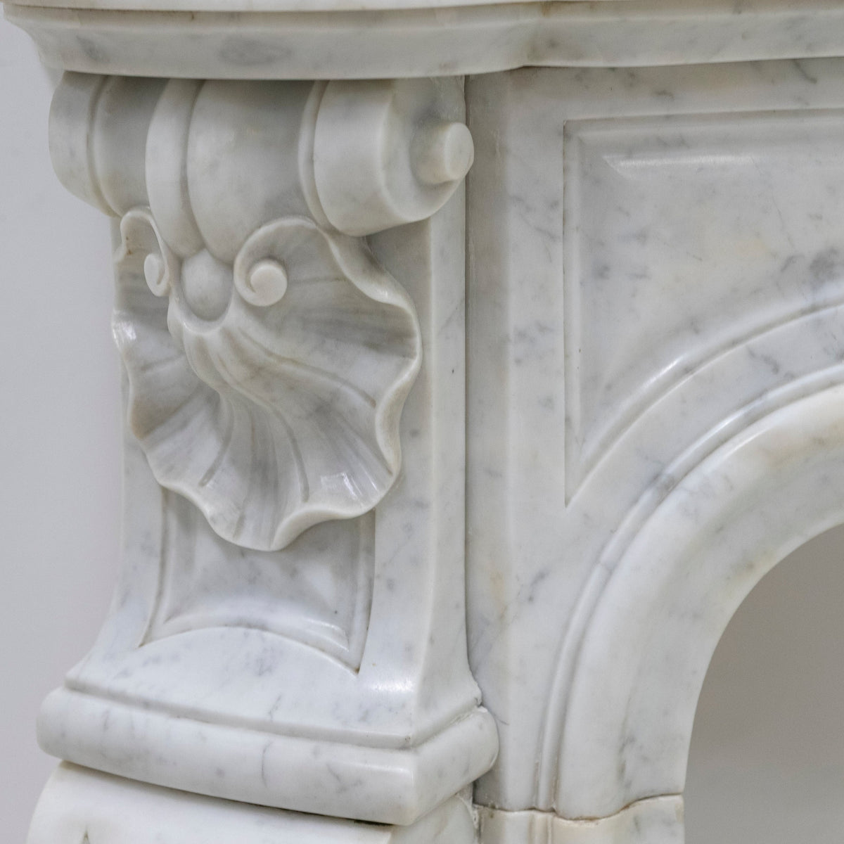 Antique French Style Marble Fireplace Surround | The Architectural Forum