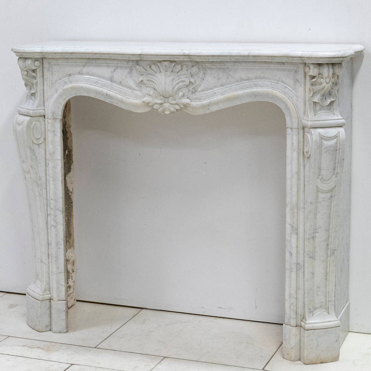Antique French Style Marble Fireplace Surround | The Architectural Forum