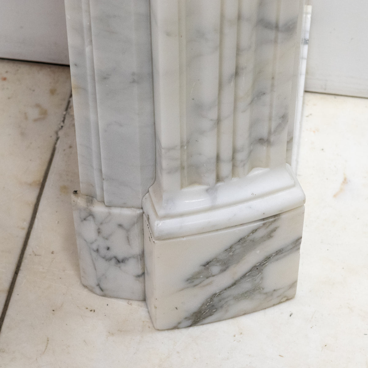 Antique 19th Century Arabescato Marble Louis XVI Style Fireplace Surround | The Architectural Forum