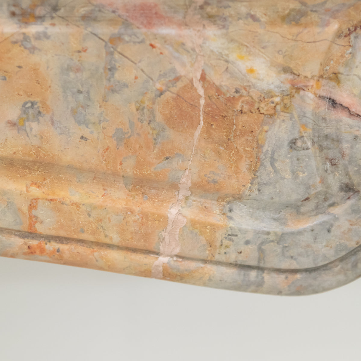 Antique French Style Pompadour Rouge Breche Marble Fireplace | The Architectural Forum