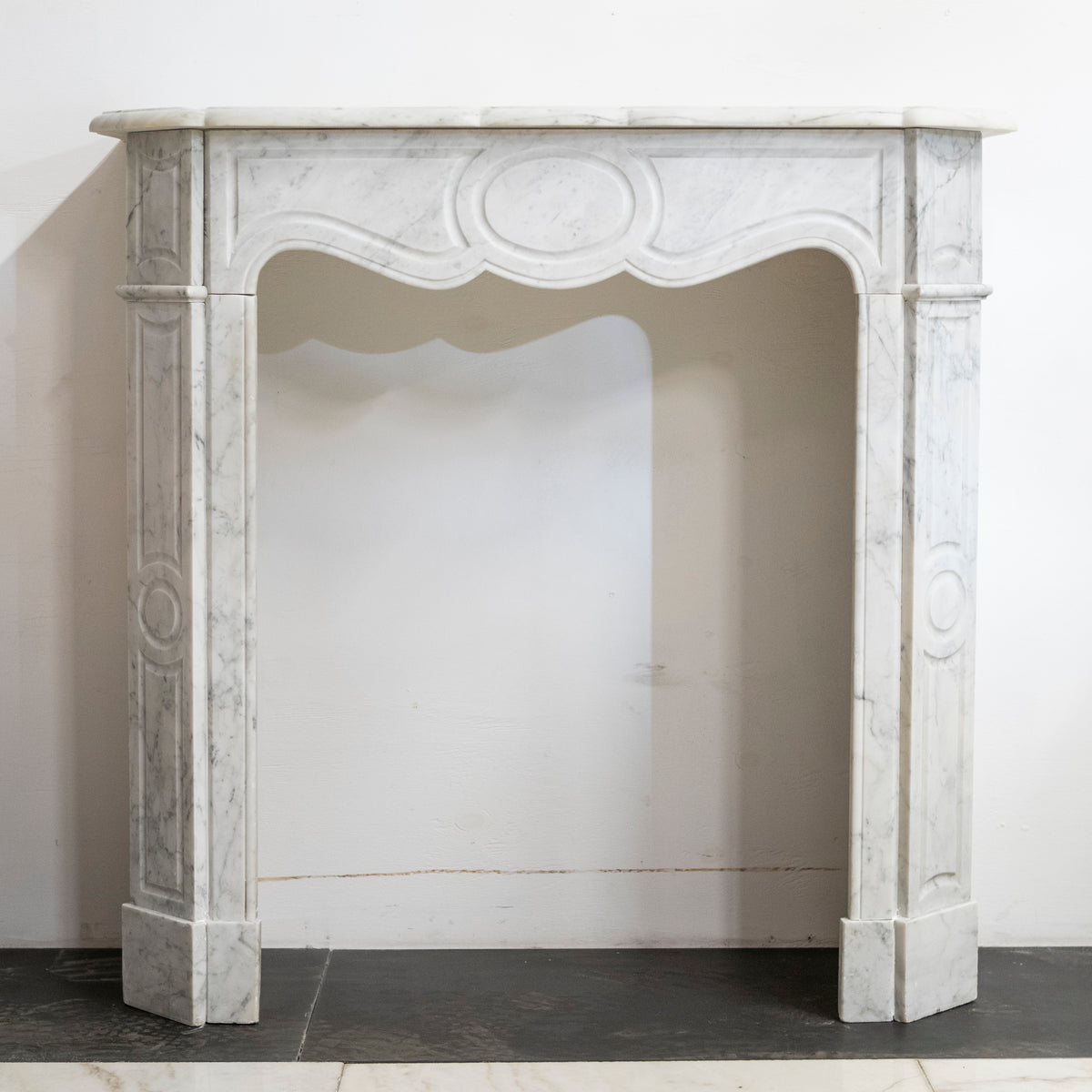Antique French Style Louis Pompadour Marble Fireplace | The Architectural Forum