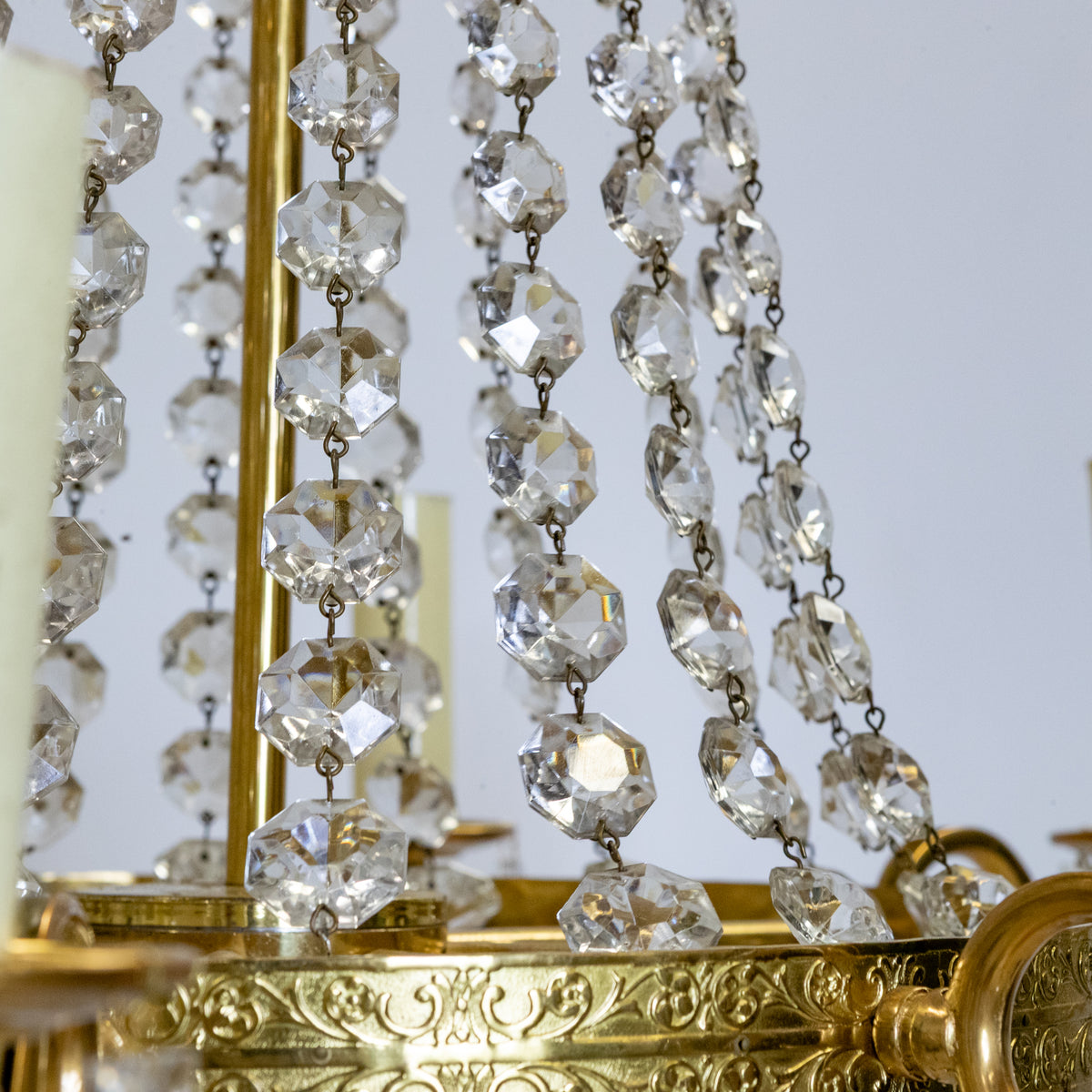 Vintage French 8 Arm Crystal Chandelier | The Architectural Forum