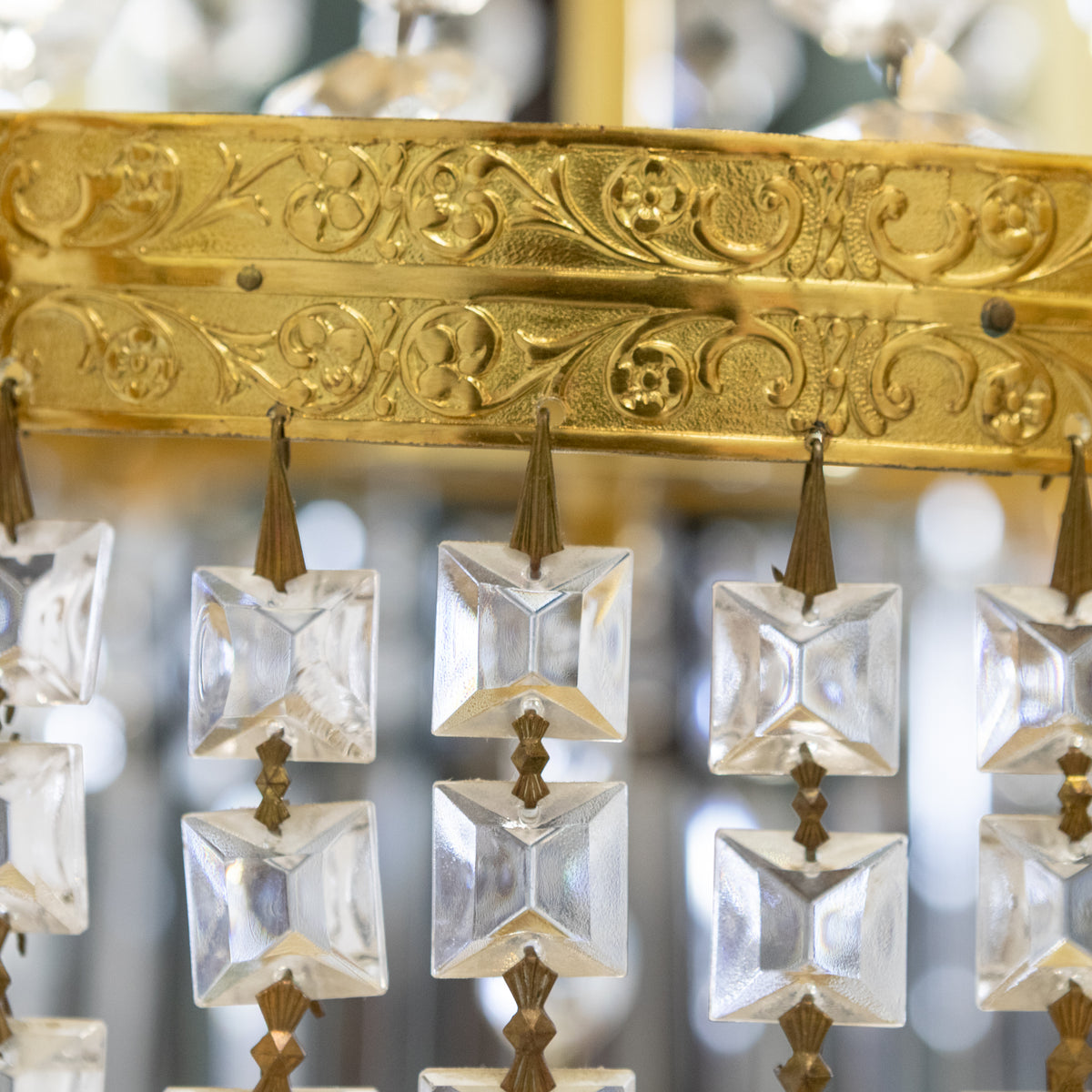 Vintage French 8 Arm Crystal Chandelier | The Architectural Forum