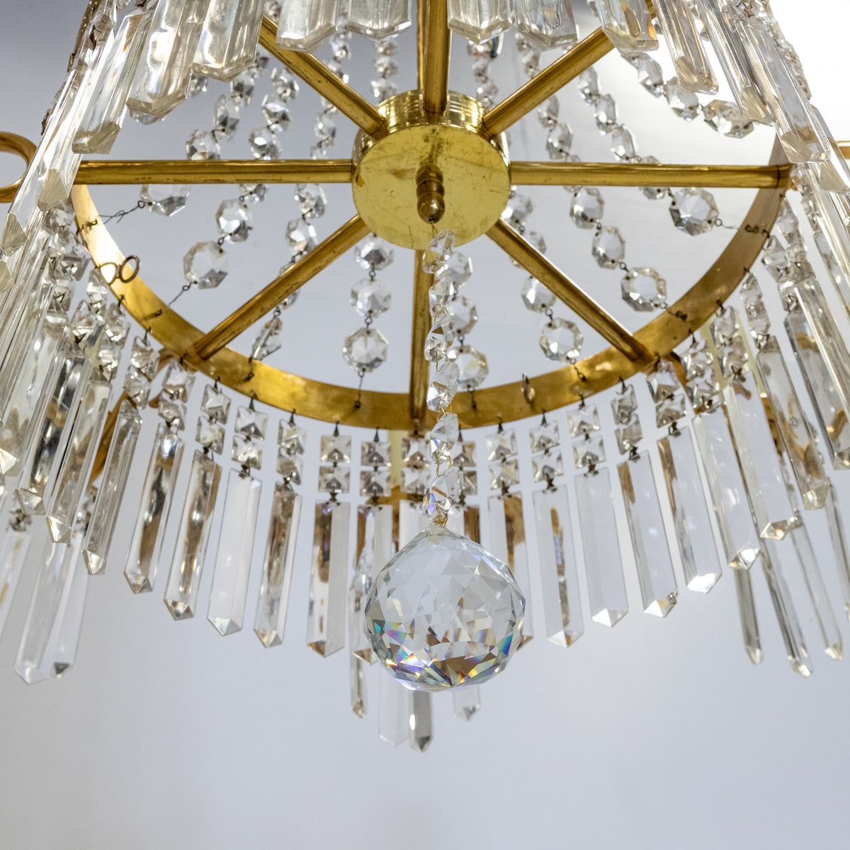 Vintage French 8 Arm Crystal Chandelier | The Architectural Forum