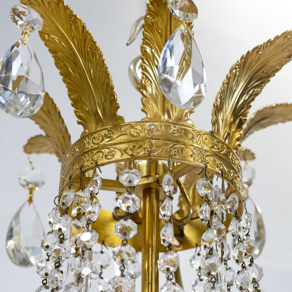 Vintage French 8 Arm Crystal Chandelier | The Architectural Forum