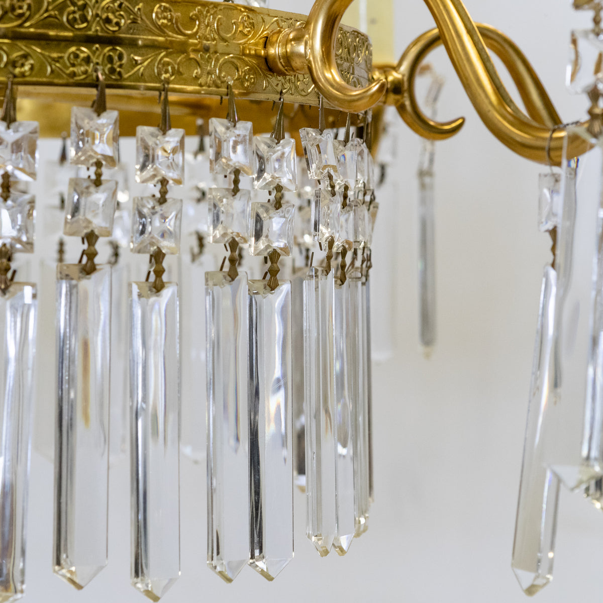 Vintage French 8 Arm Crystal Chandelier | The Architectural Forum