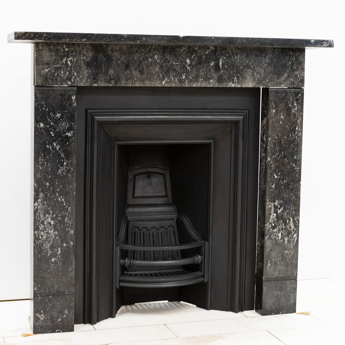 Antique Georgian Kilkenny Marble Fire Surround & Insert