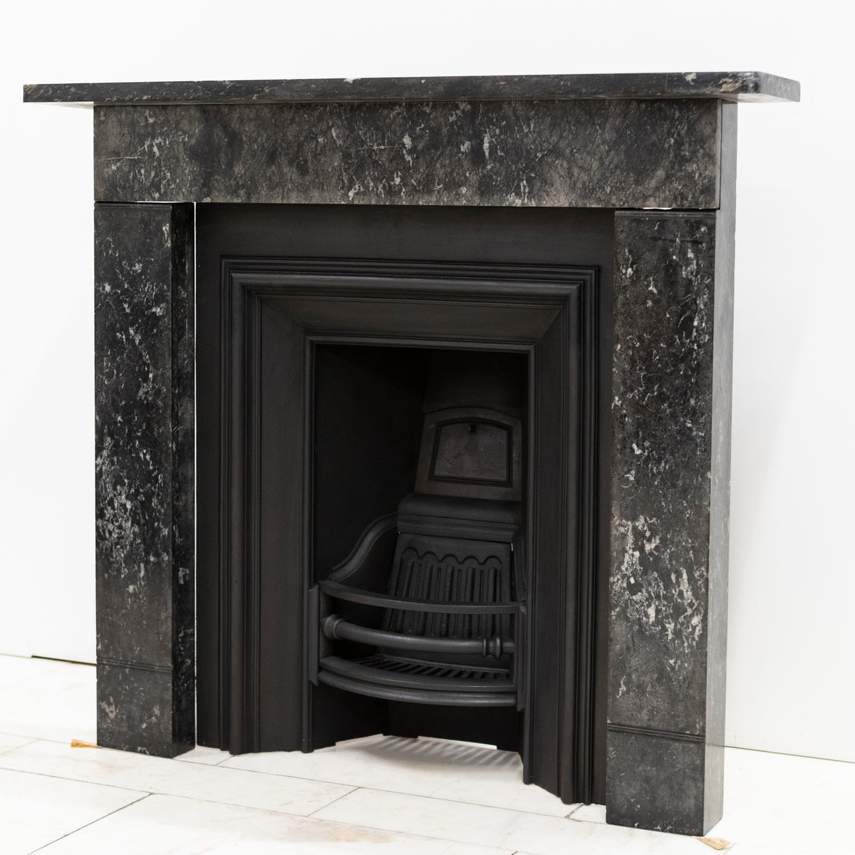 Antique Georgian Kilkenny Marble Fire Surround & Insert