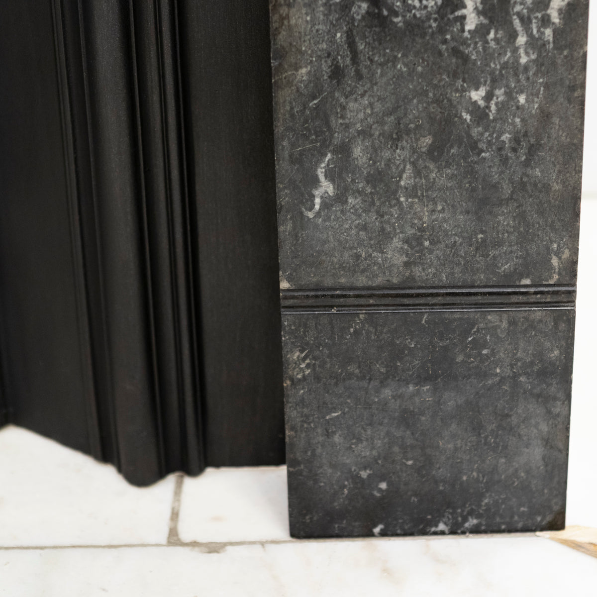 Antique Georgian Kilkenny Marble Fire Surround & Insert