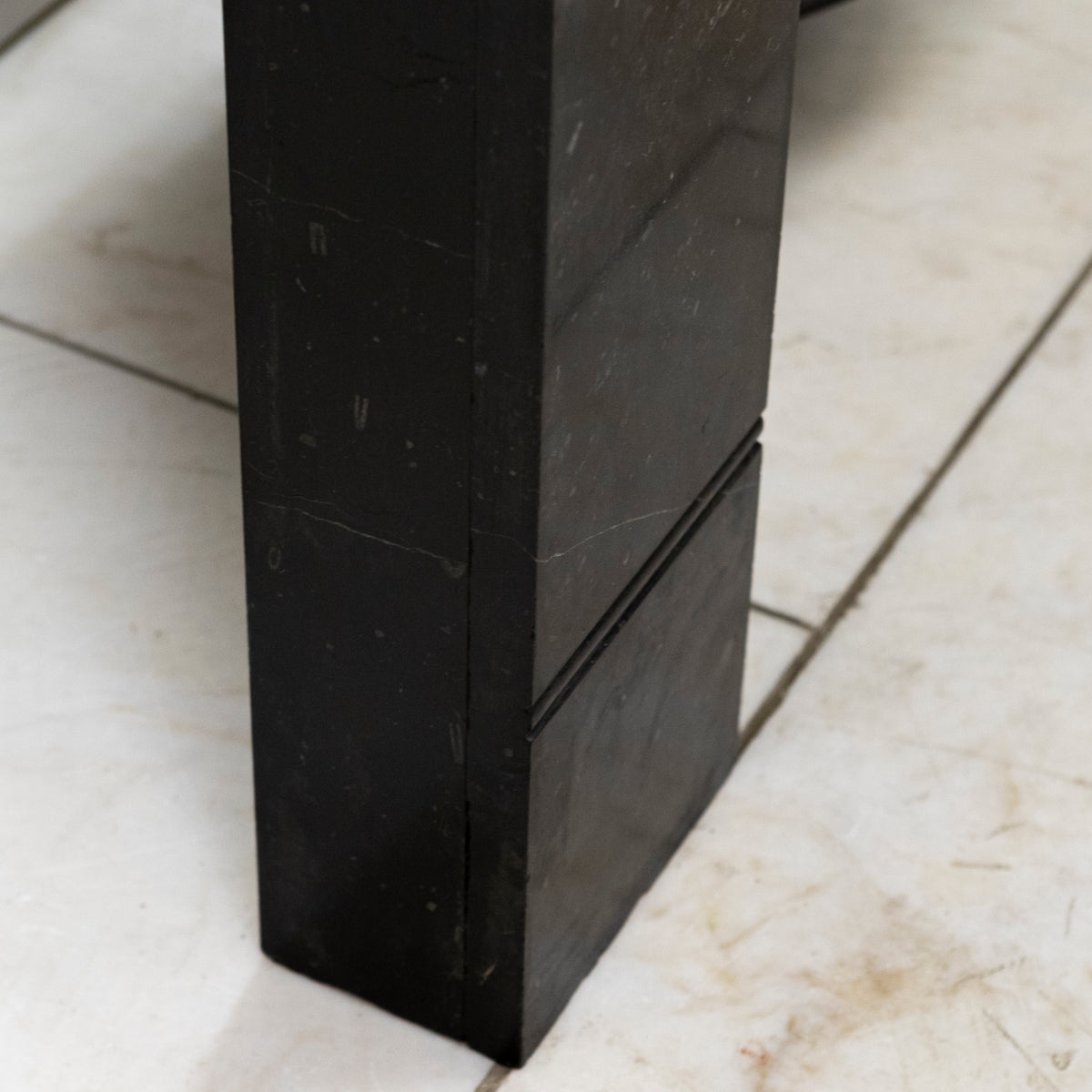 Antique Georgian Belgian Black Marble Fire Surround & Insert