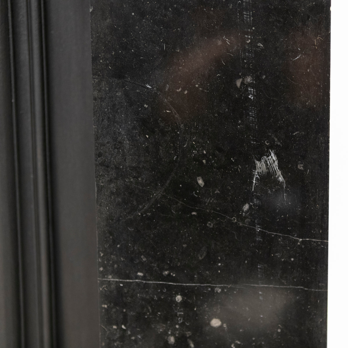 Antique Georgian Belgian Black Marble Fire Surround & Insert