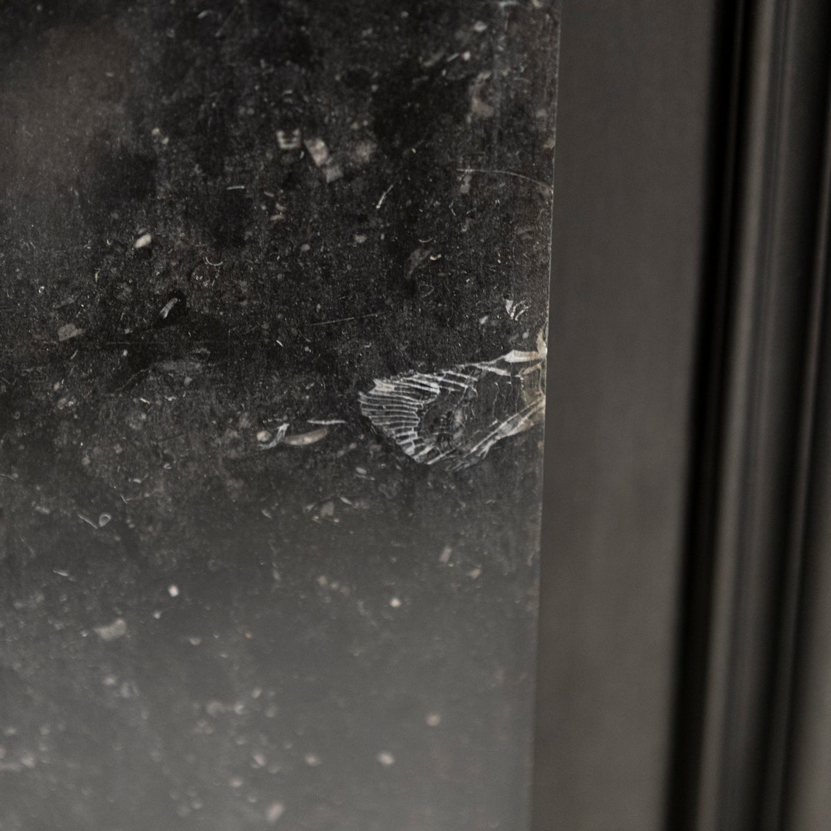 Antique Georgian Belgian Black Marble Fire Surround & Insert